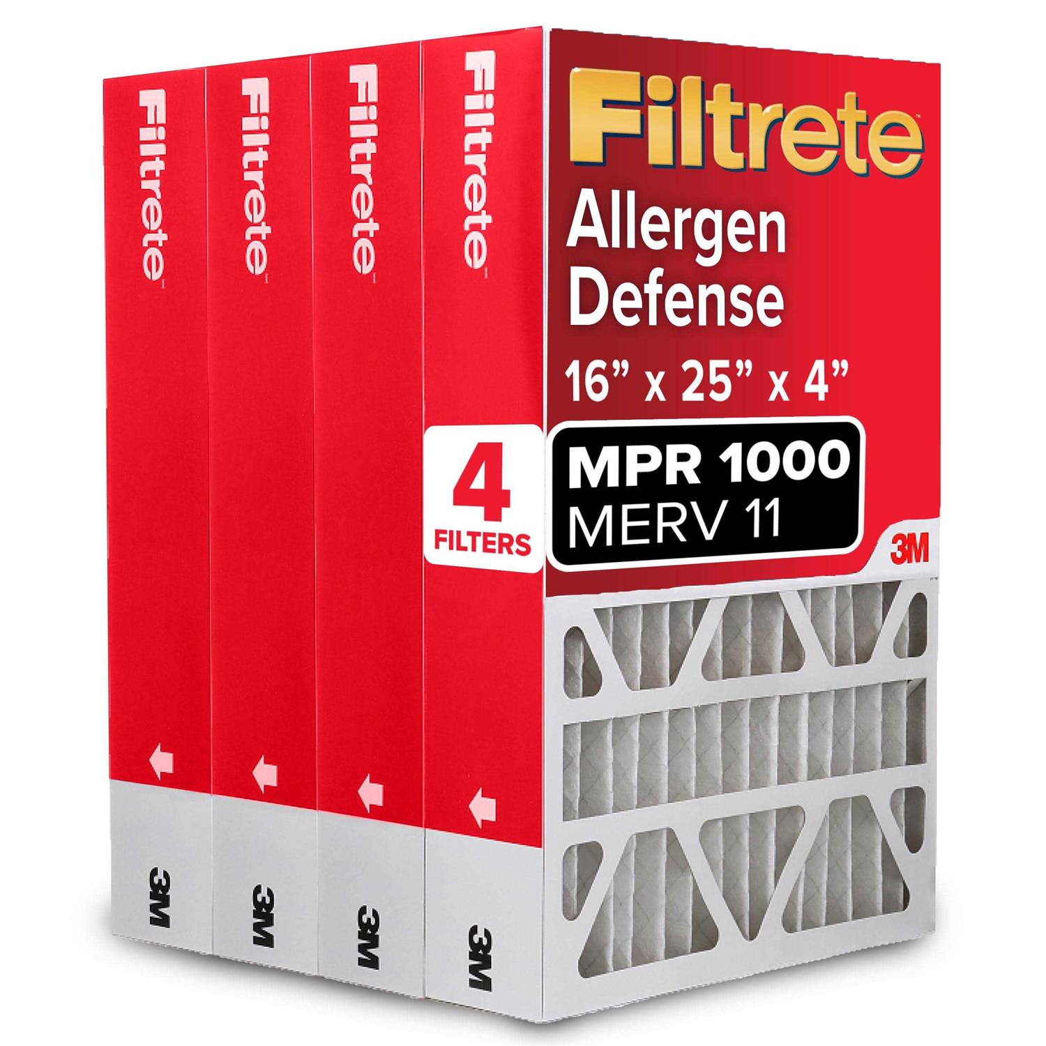 Filtrete Allergen Defense MPR 1000 Air Filter 16 x 24 x 1 - Inhomebuy