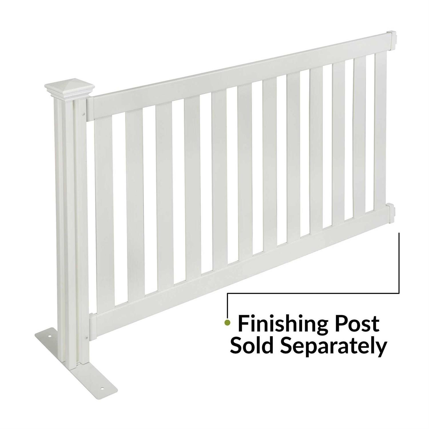 Zippity Outdoor Products Burbank Vinyl Picket Fence - Inhomebuy