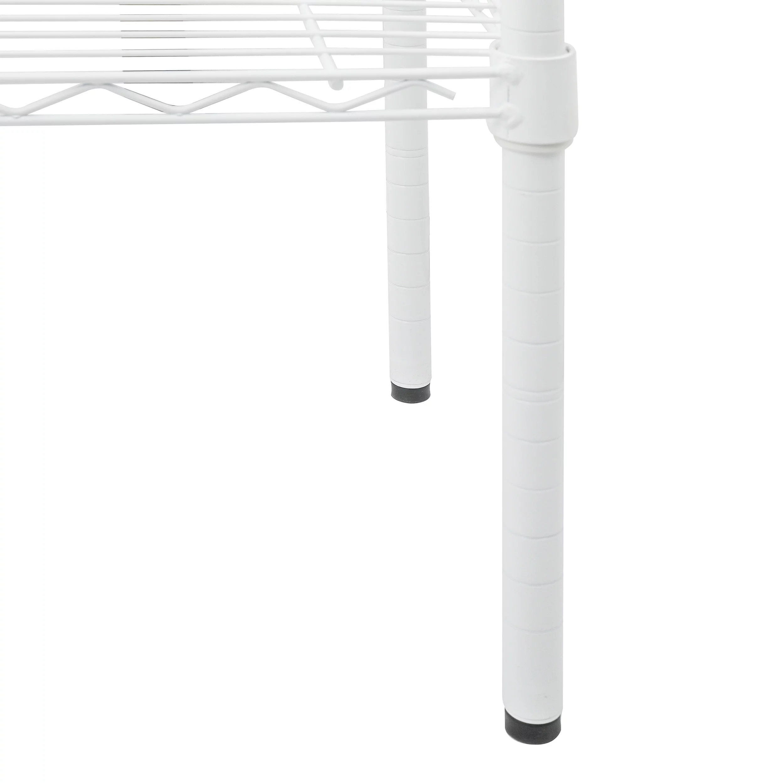 Hyper Tough 4-Tier Wire Shelf Unit, White, Garage Storage, Storage Rack, Adult - Inhomebuy
