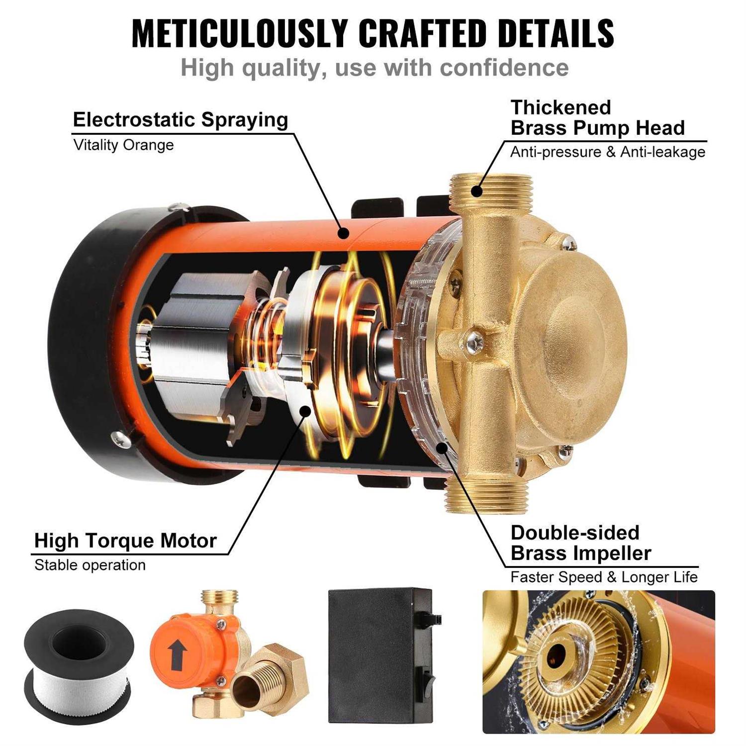 VEVOR 120 PSI 12V Air Compressor & Tank Pump For Air Horn BAGS Vehicle US NEW LBPJ120PSILBYSJ01V0 - Inhomebuy