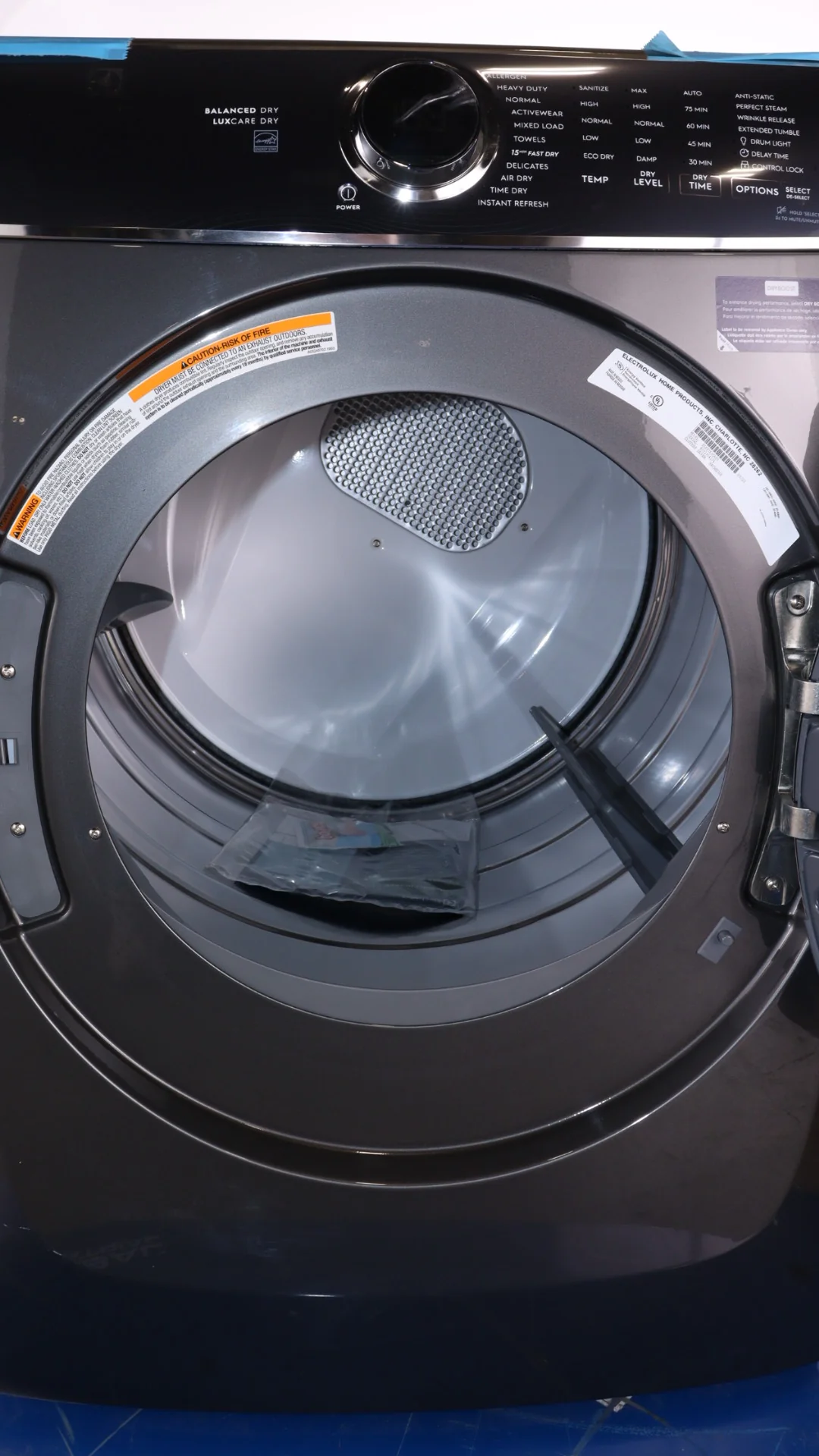 ELECTROLUX 6 SERIES 8.0 CU FT. ELECTRIC DRYER WITH STEAM CLEAN - ELFE763CAT - Inhomebuy