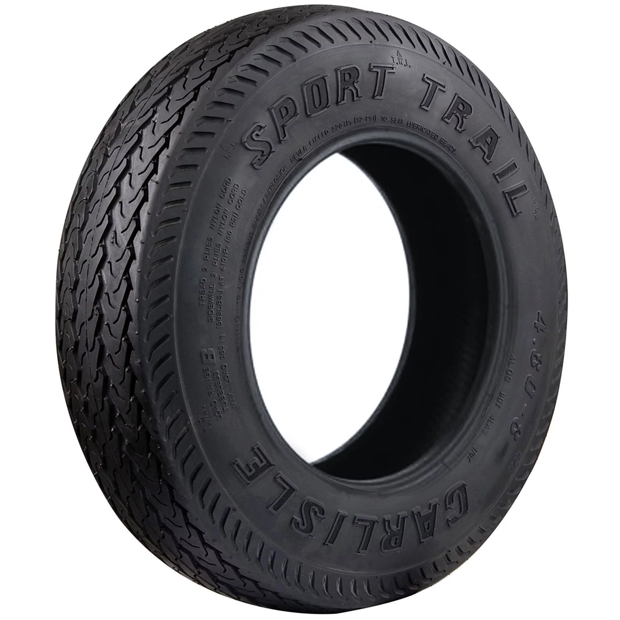 Carlstar Sport Trail 4.80-8 62J B Trailer Tire - Inhomebuy