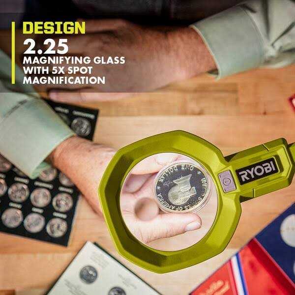 RYOBI ONE+ 18V Cordless LED Magnifying Clamp Light - Inhomebuy