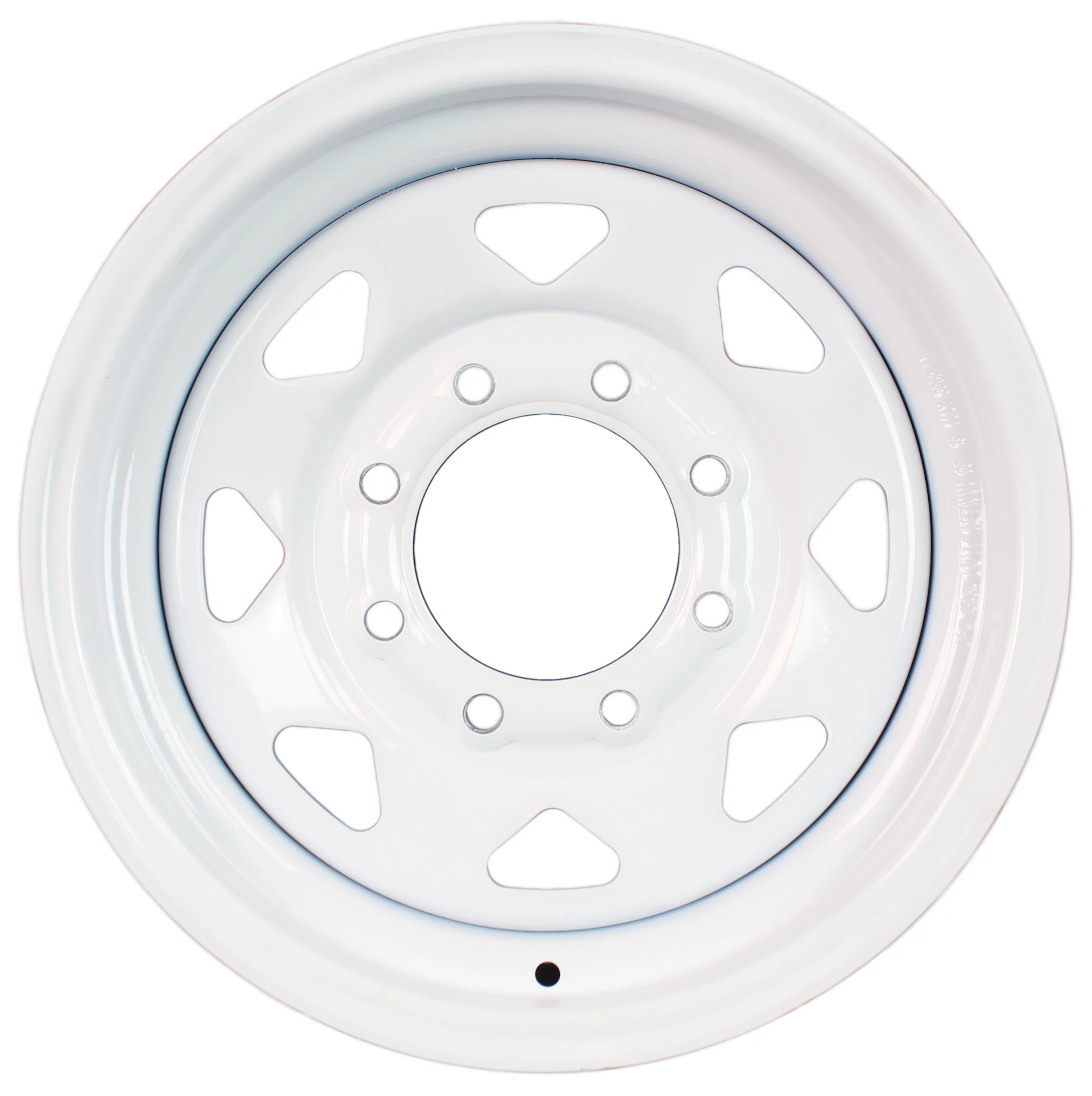 Trailer Wheel Rim 16x6 16 x6 in. Hole 6.5 in. On White Spoke Steel Wheel - Inhomebuy