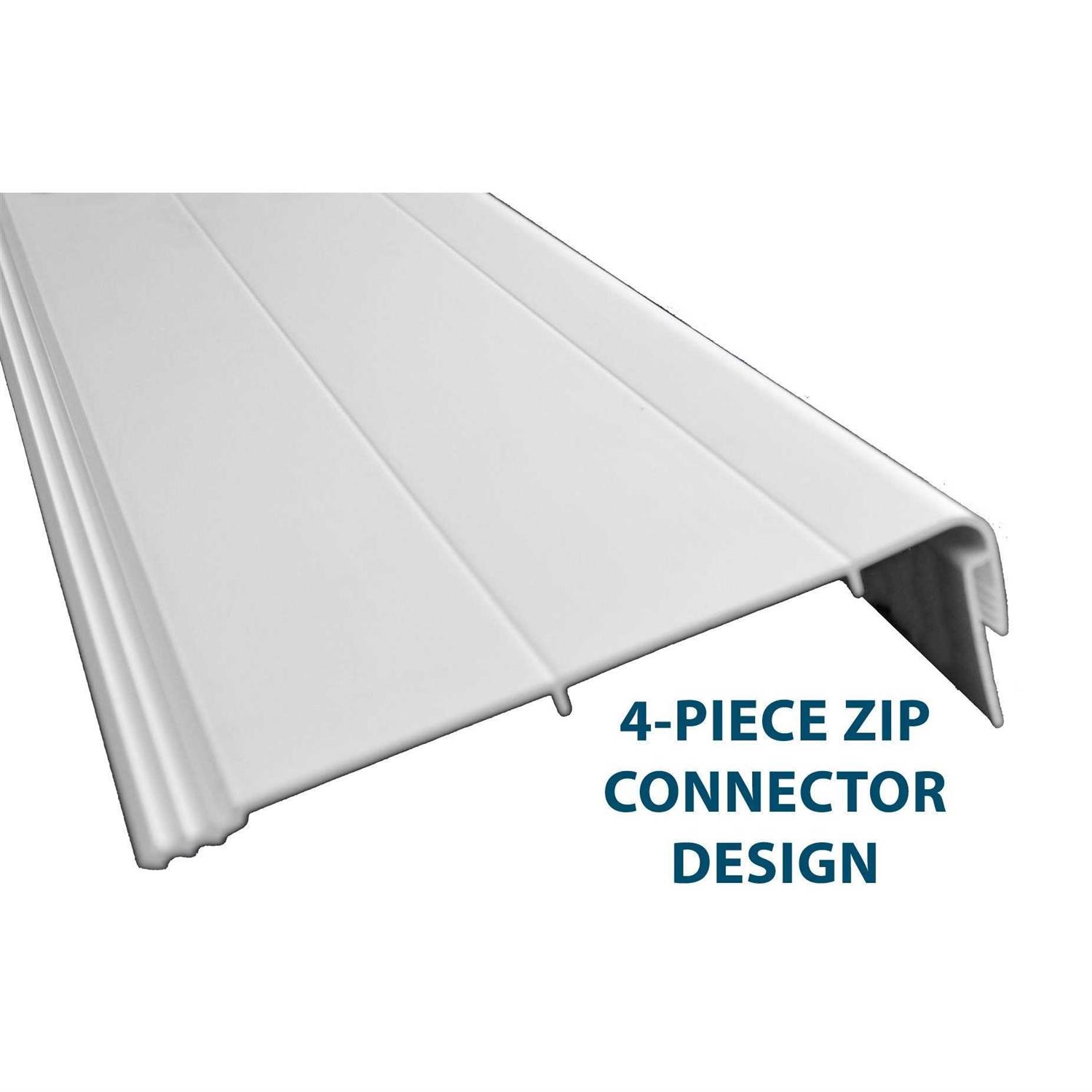 Weatherables Augusta 6 ft. H x 8 ft. W White Vinyl Privacy Fence Panel Kit - Inhomebuy