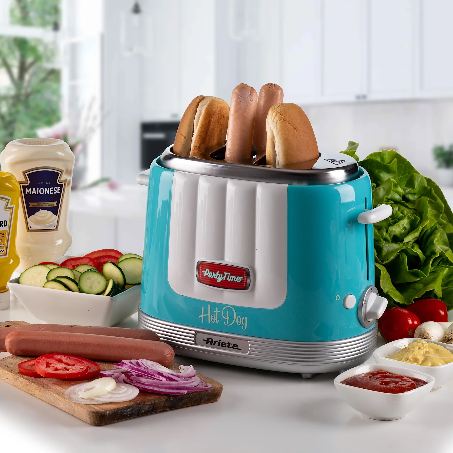 Hot Dog Maker Party Time Blue - Inhomebuy