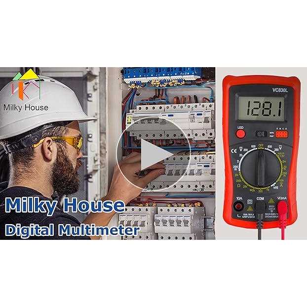 Digital Multimeter Multimeter with AC DC Voltmeter & Ohm Volt Amp Tester - Inhomebuy