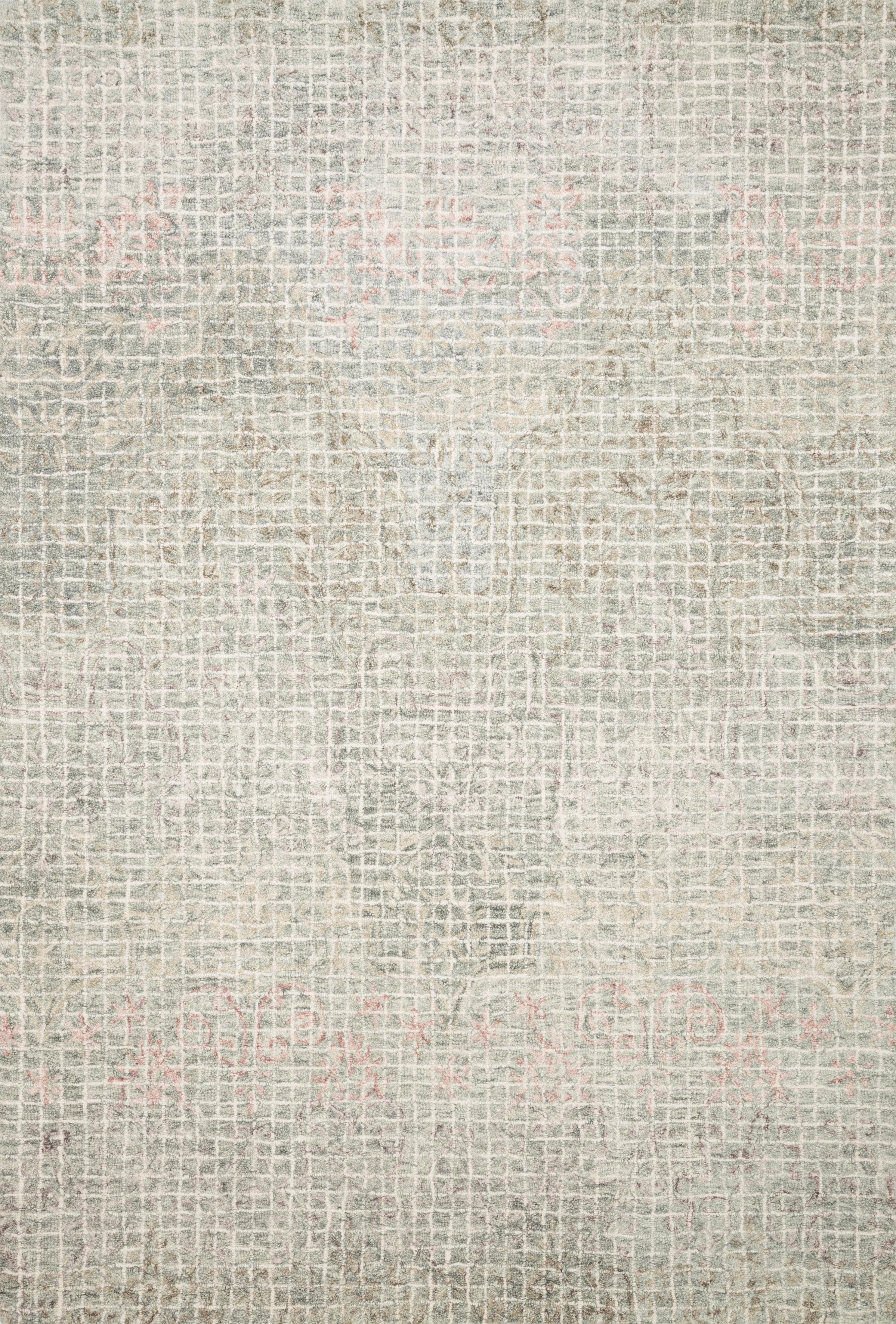 Loloi Rugs Tatum Collection Rug in Grey, Blush - 9'3
