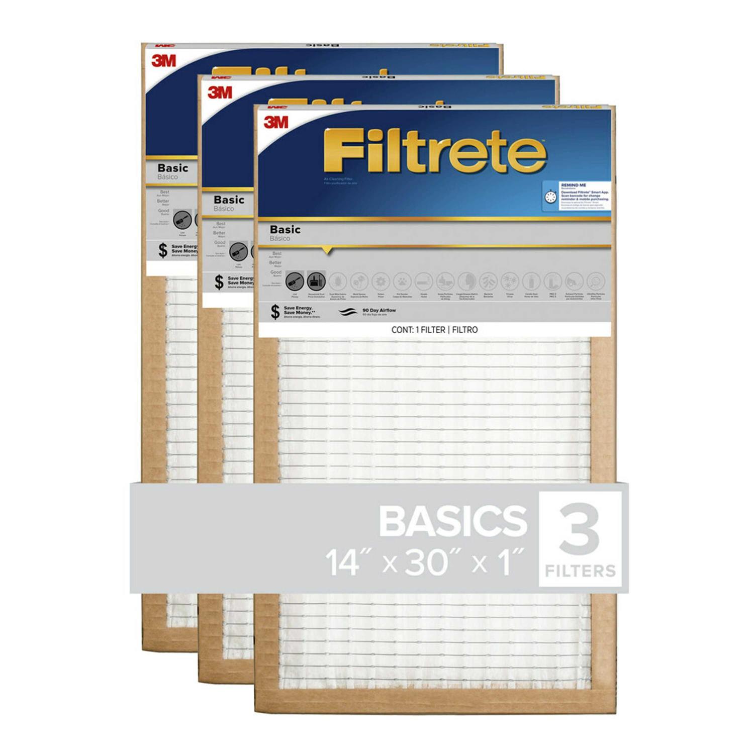 Filtrete Basic Pleated Air Filter - Inhomebuy