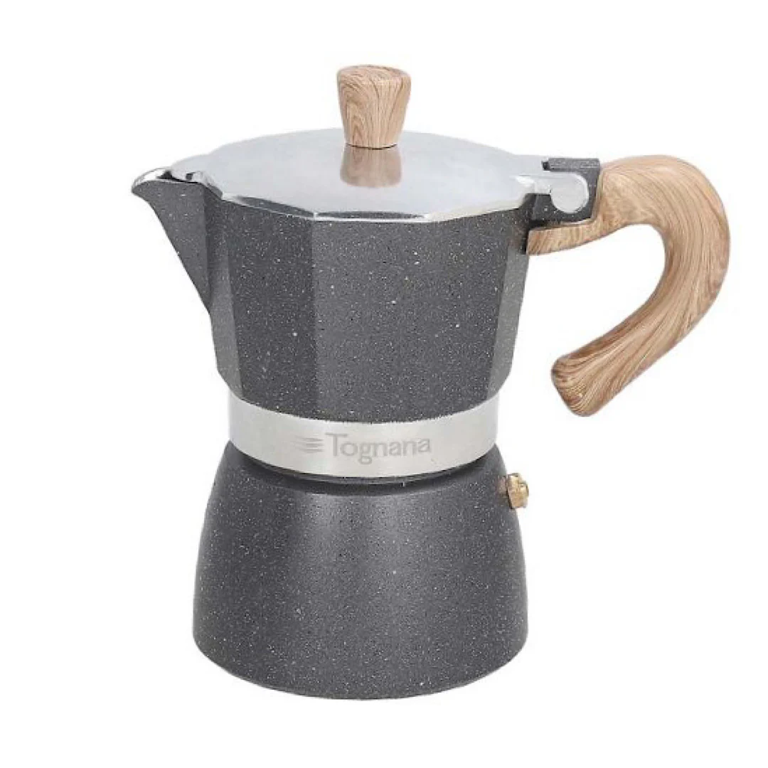 Coffee Maker Grancucina Stone E Wood Style 3 cups - Inhomebuy