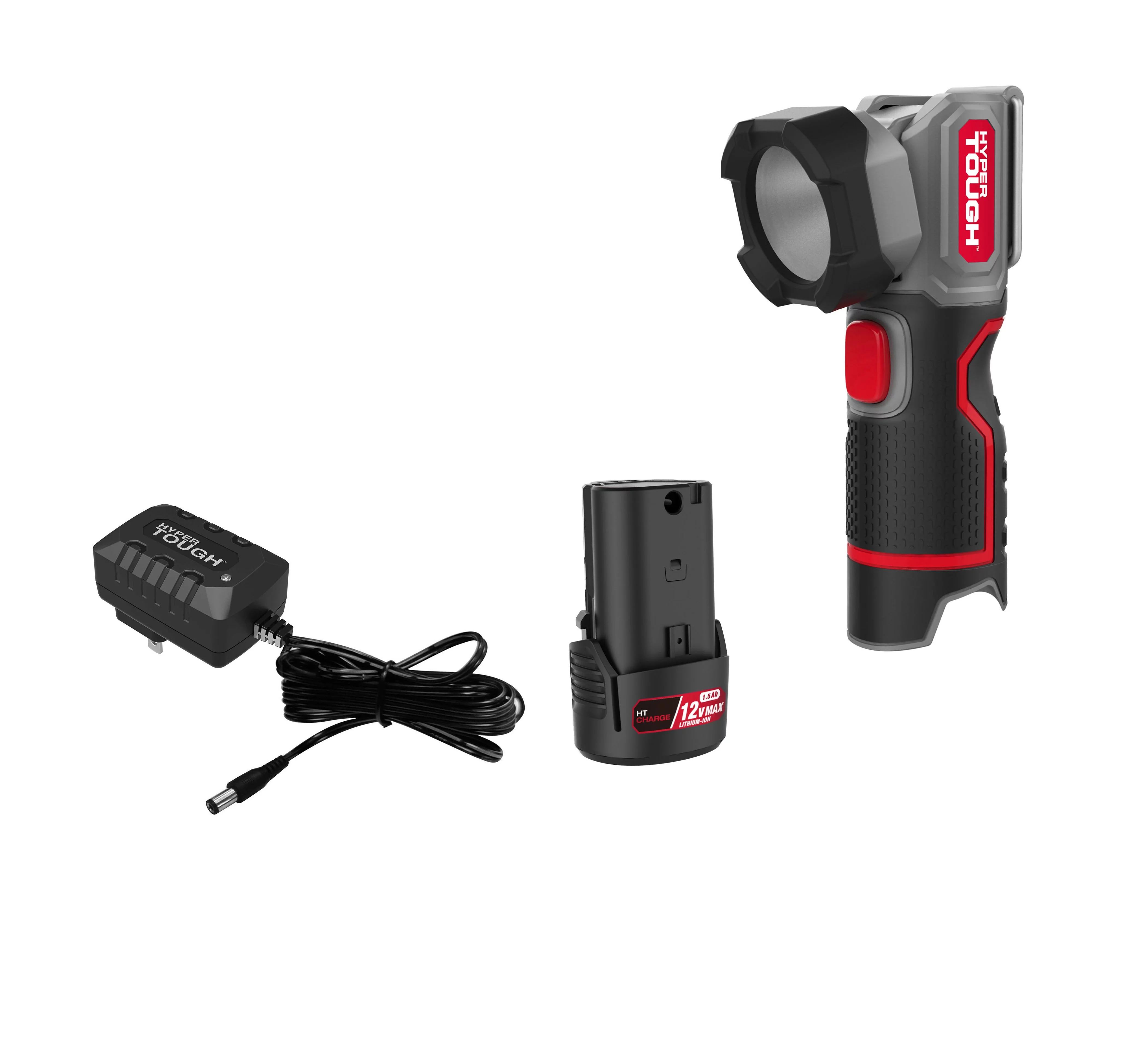 Hyper Tough 12V Max* Cordless LED 350 Lumen Work Light with 1.5Ah Battery and Charger, Model 98227 - Inhomebuy