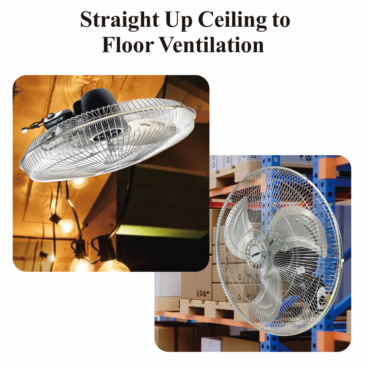 Optimus Wall-Mounted Fan High Velocity 18'' | F-4187 - Inhomebuy