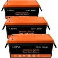 CHINS LiFePO4 Battery 12V 300Ah Lithium iron Battery Built 200A BMS for Home Energy Storage Off-Grid - Inhomebuy