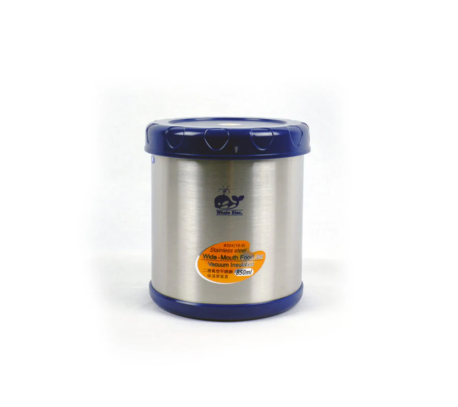 Whale / Sun Kung Thermal Lunch Kit |K850B| 0.85L with divider basket(Assorted color, red or blue), incl carrying bag - Inhomebuy