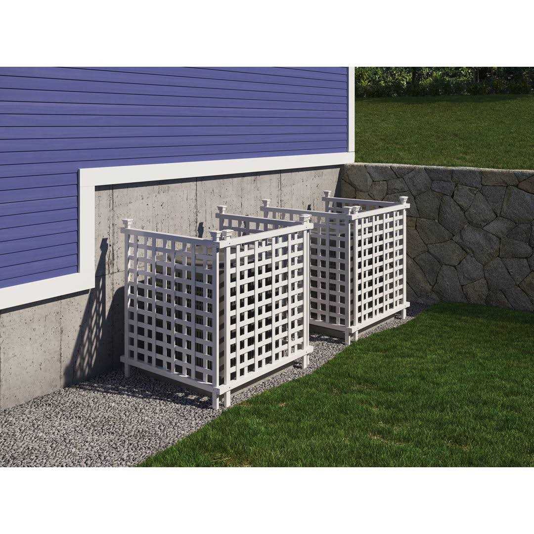 Zippity Outdoor Products Keswick No-Dig Vinyl Privacy Fence and Screen Kit - Inhomebuy