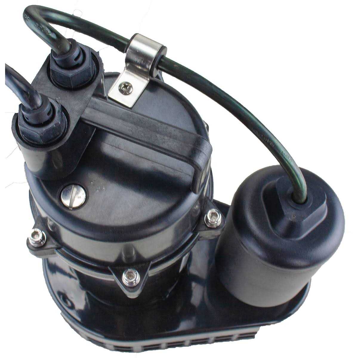 Utilitech 0.167-HP 115-Volt Thermoplastic Submersible Utility Pump 148001 - Inhomebuy