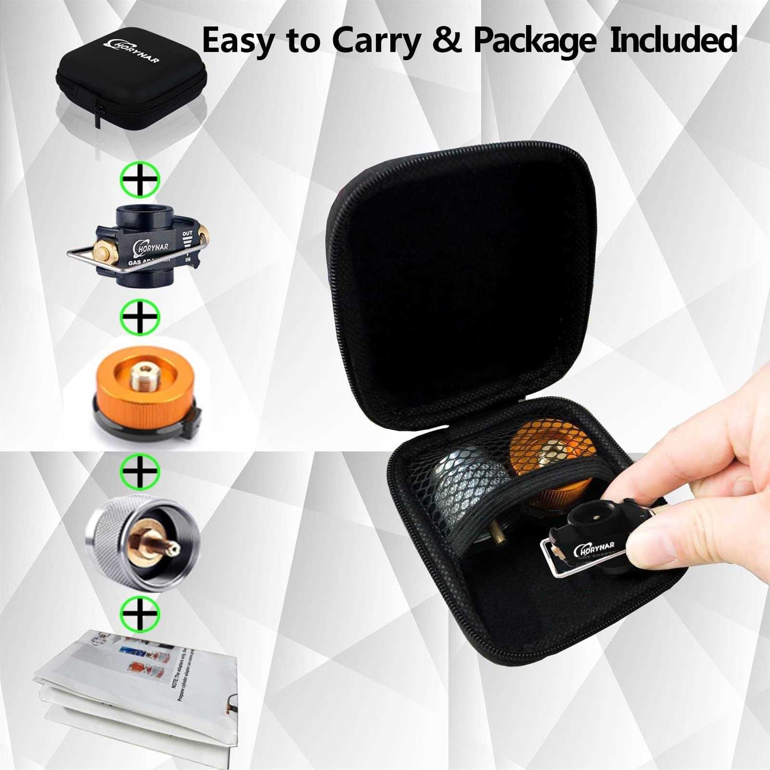 Isobutane Fuel Canister Isobutane Canister Butane Propane Adapter with Exhaust - Inhomebuy