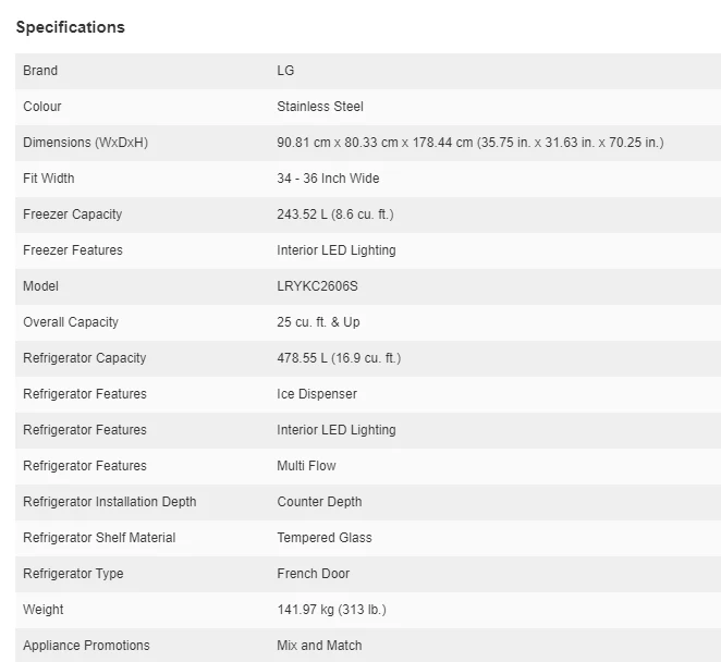 LG 36 IN 26 CU FT. STAINLESS STEEL COUNTER DEPTH MAX FRENCH DOOR REFRIGERATOR WITH COOL GUARD - LRYX - Inhomebuy