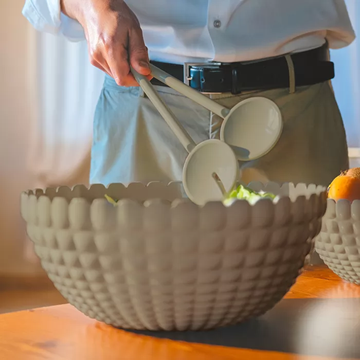 Salad Servers Tiffany Taupe - Inhomebuy