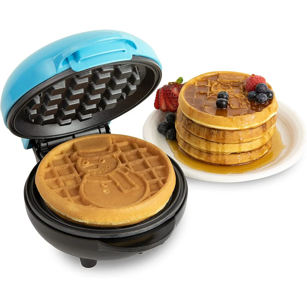 MyMini Personal Electric Snowman Waffle Maker - Inhomebuy