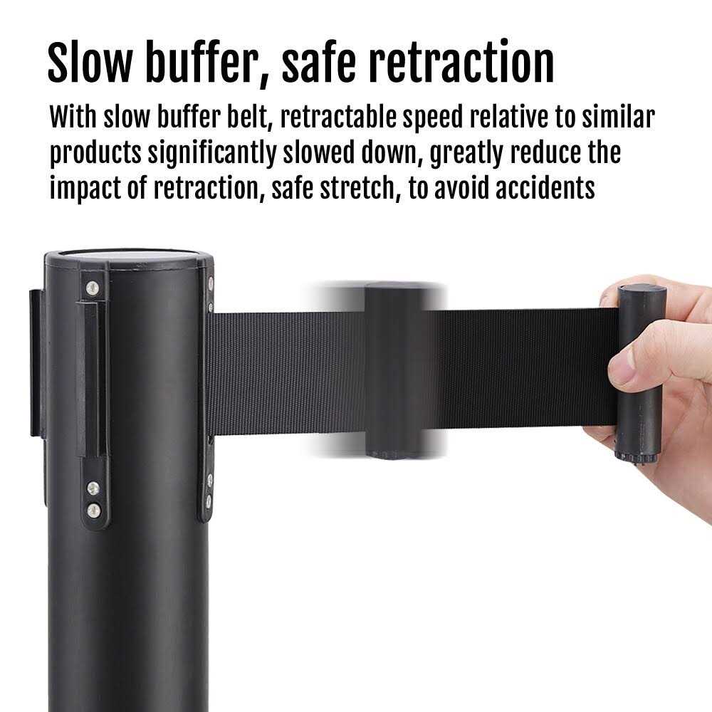 Yaheetech Retractable Belt Stanchion Set Crowd Control Stanchion Stanchion - Inhomebuy