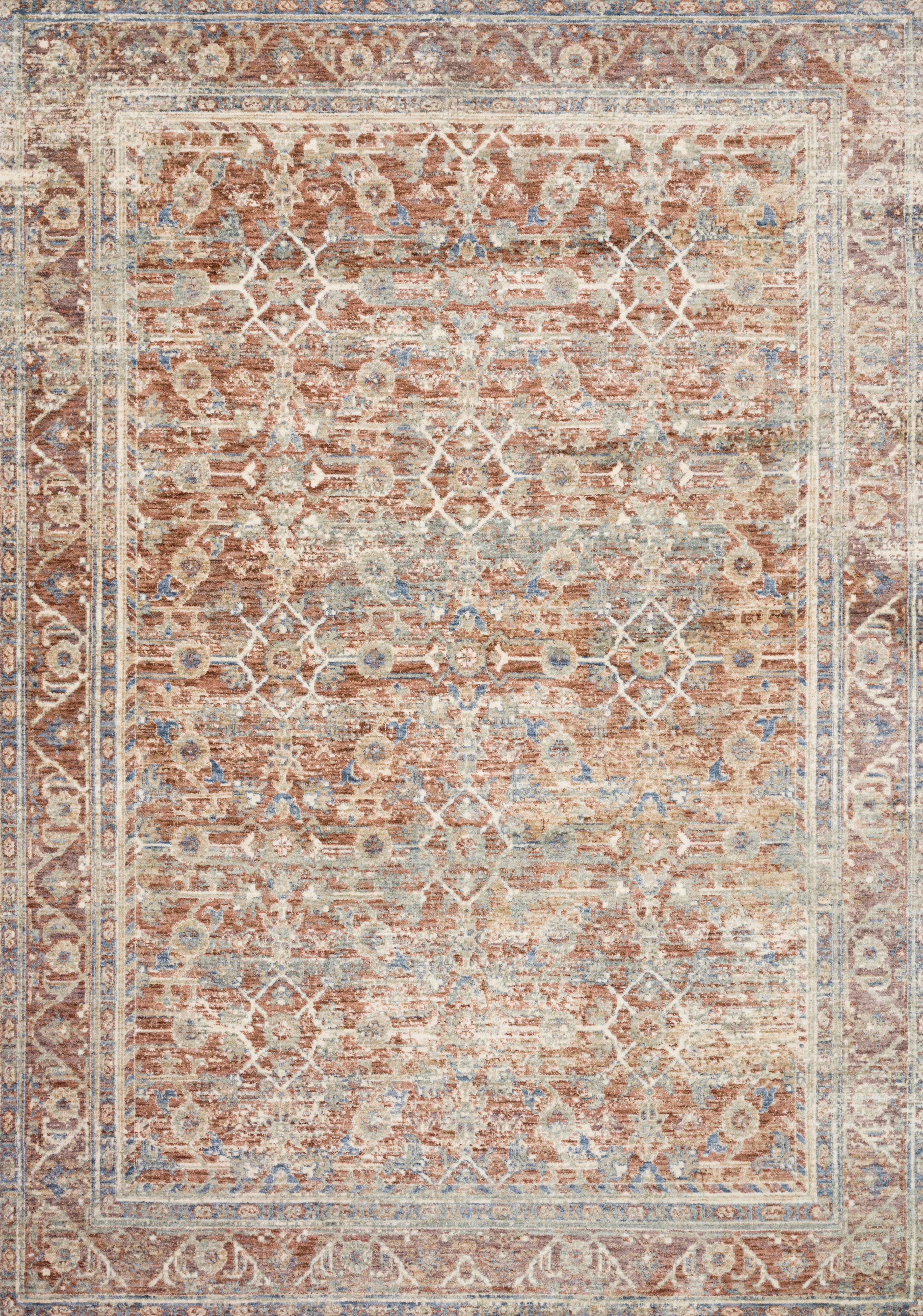 Loloi Rugs Revere Collection Rug in Terracotta, Multi - 11'6
