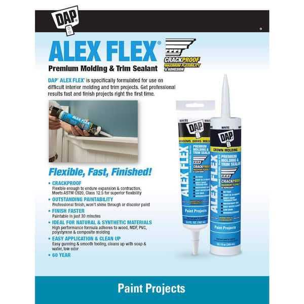 Dap Alex Flex Molding & Trim Sealant - Inhomebuy