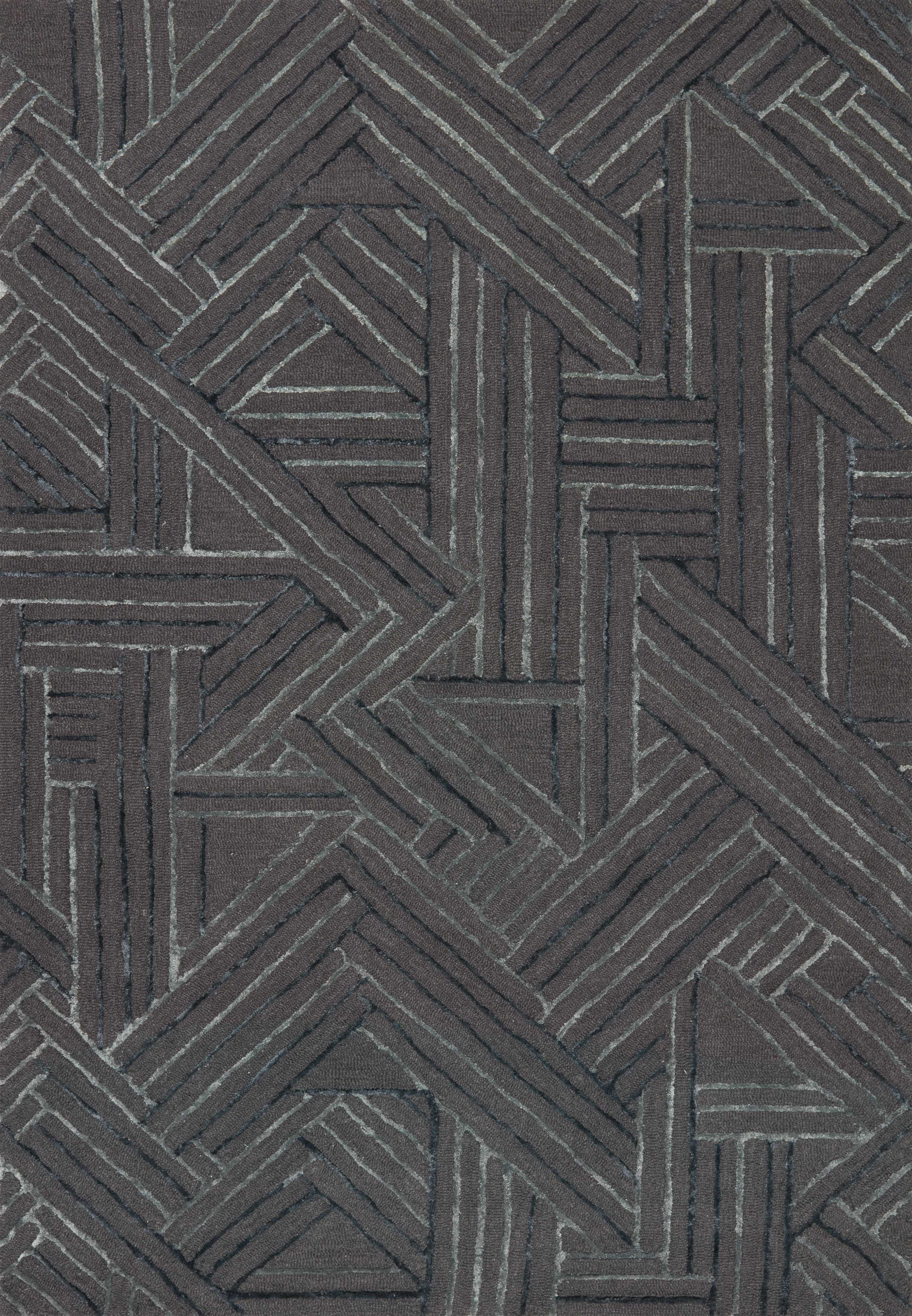 Loloi Rugs Verve Collection Rug in Graphite, Ocean - 9'3