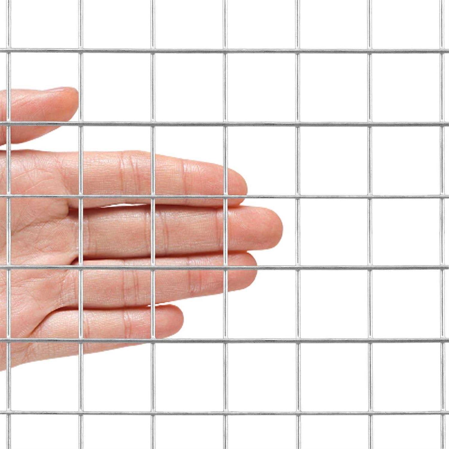 MTB Supply MTB Black PVC Coated Welded Wire Mesh Garden Economy Fence 1 Inch x 1 Inch 16GA - Inhomebuy