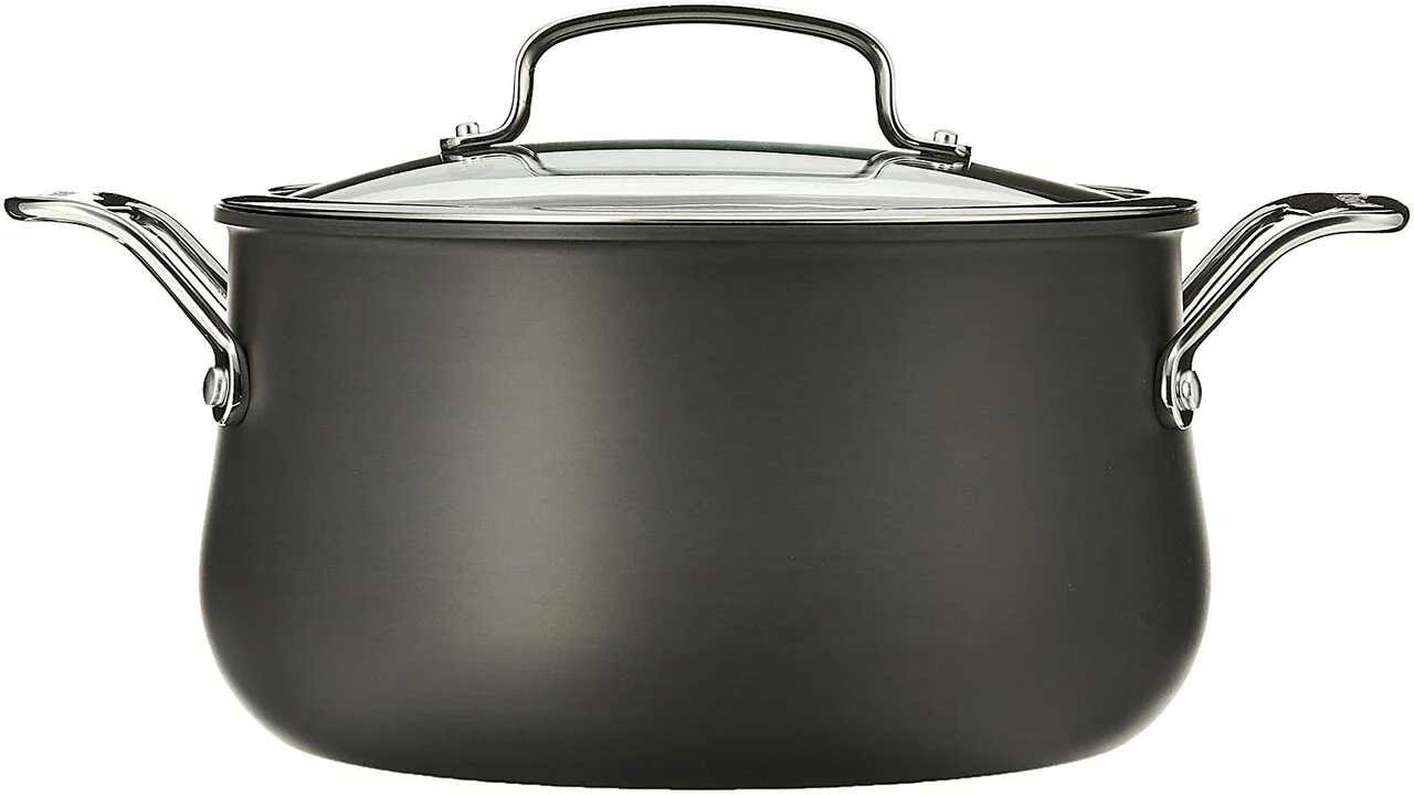 Cuisinart Dutch Oven| 6445-22 | 5-quart Hard Anodized with Glass Cover - Inhomebuy
