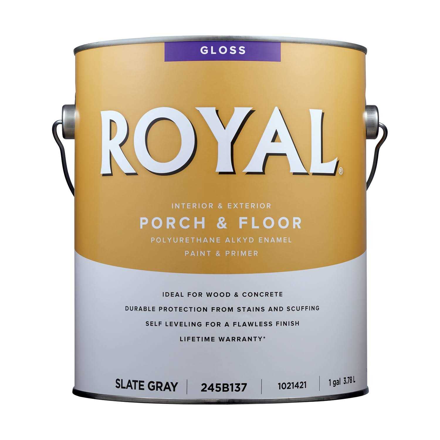 Royal Gloss Gray Porch & Floor Alkyd Enamel 1 Gal - Inhomebuy