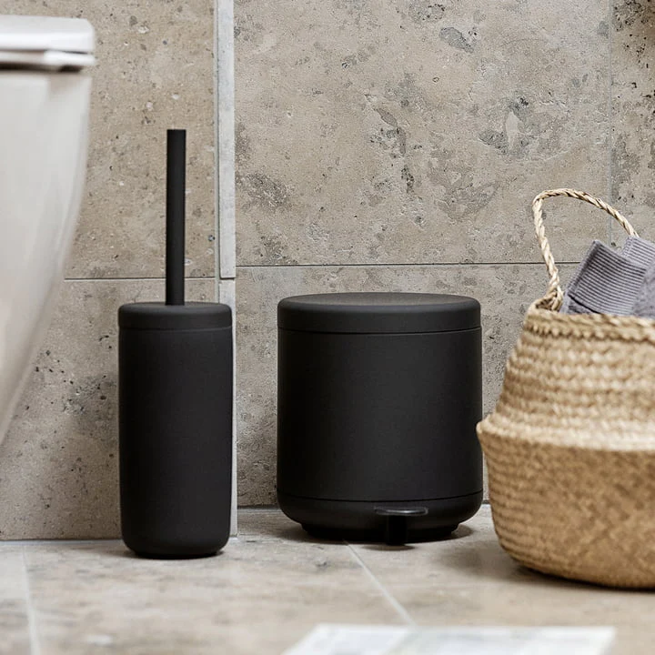 Ume Bath Pedal Bin 4L Black - Inhomebuy