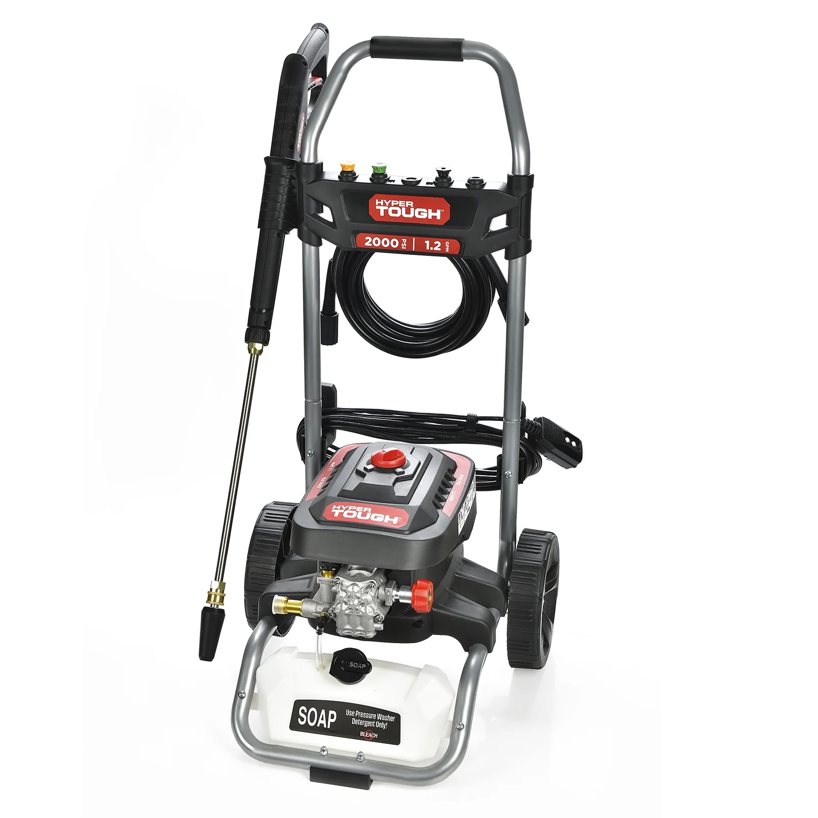 Hyper Tough 2000 PSI at 1.2 GPM  120 V 60HZ 1800W Electric Powered  Cold Water Pressure Washer - Inhomebuy