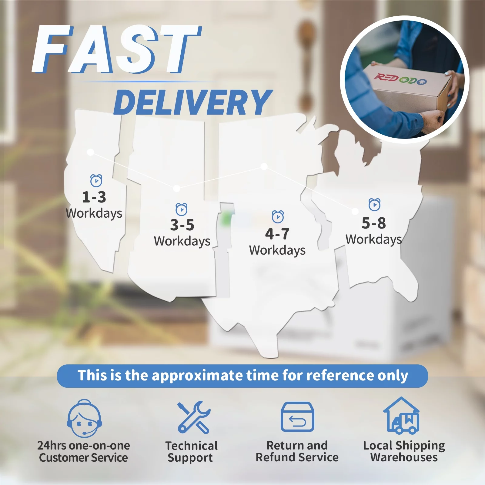 Redodo 12V 300Ah LiFePO4 Battery 200A BMS Lithium Battery for off-Grid, Home System, RV - Inhomebuy