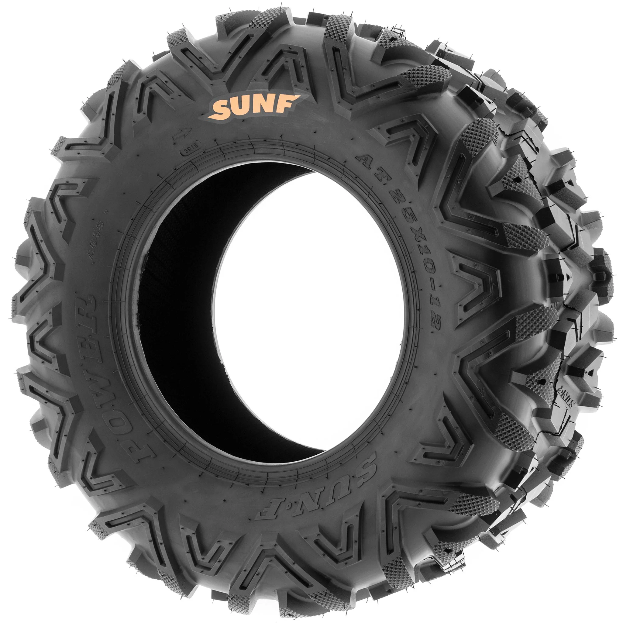 SunF All Terrain ATV UTV Tires 25x10-12 25x10x12 6 PR A033 (Pair of 2) - Inhomebuy
