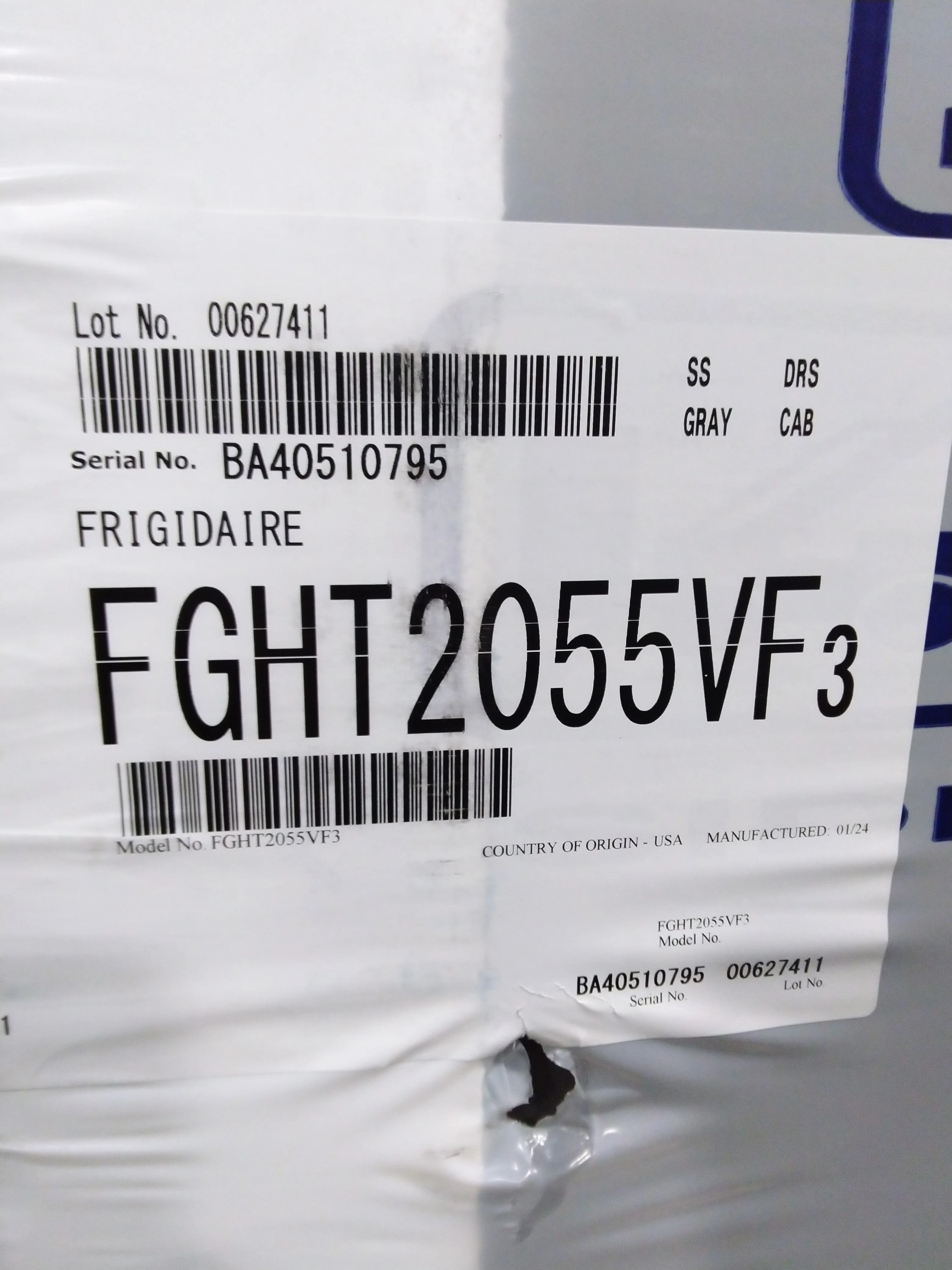 FRIGIDAIRE GALLERY 30 IN. 20.0 CU. FT. STAINLESS STEEL TOP FREEZER REFRIGERATOR - FGHT2055VF - Inhomebuy