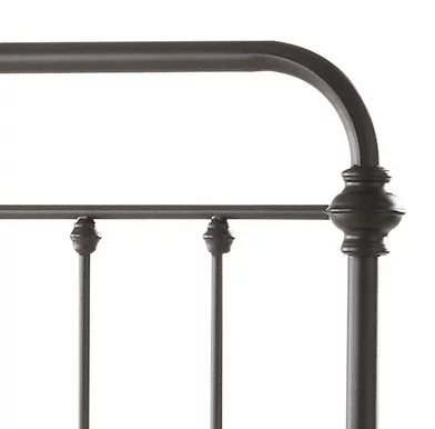 Weston Home Nottingham Metal Twin Bed, Blue Steel - Inhomebuy