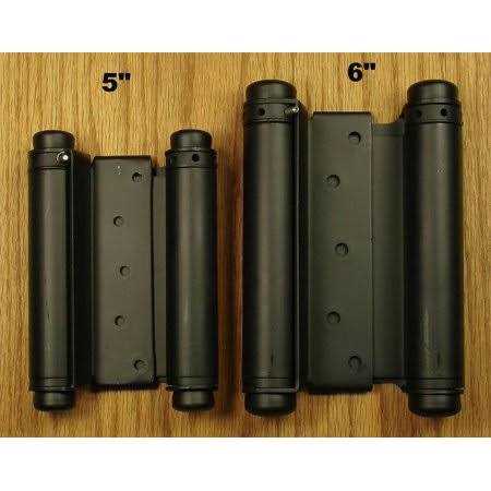 Double Acting Spring Hinges Adjustable Matte Black - Inhomebuy