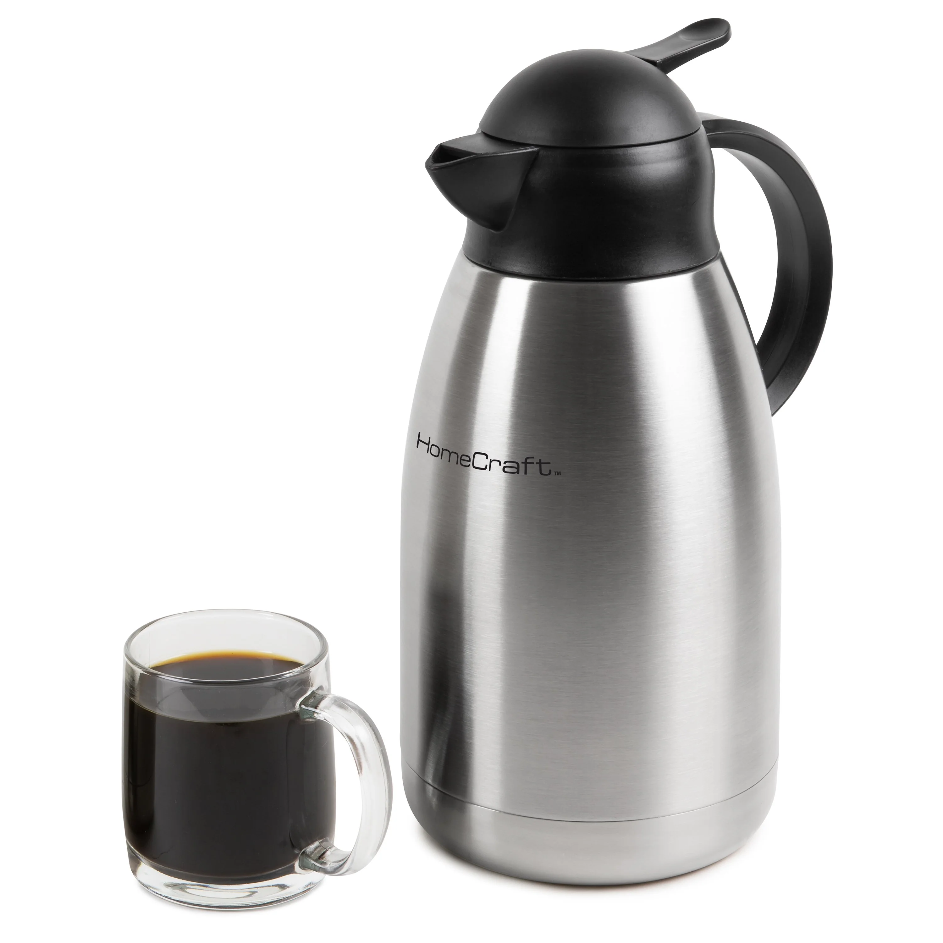 HomeCraft�?2-Liter Stainless Steel Coffee Carafe - Inhomebuy