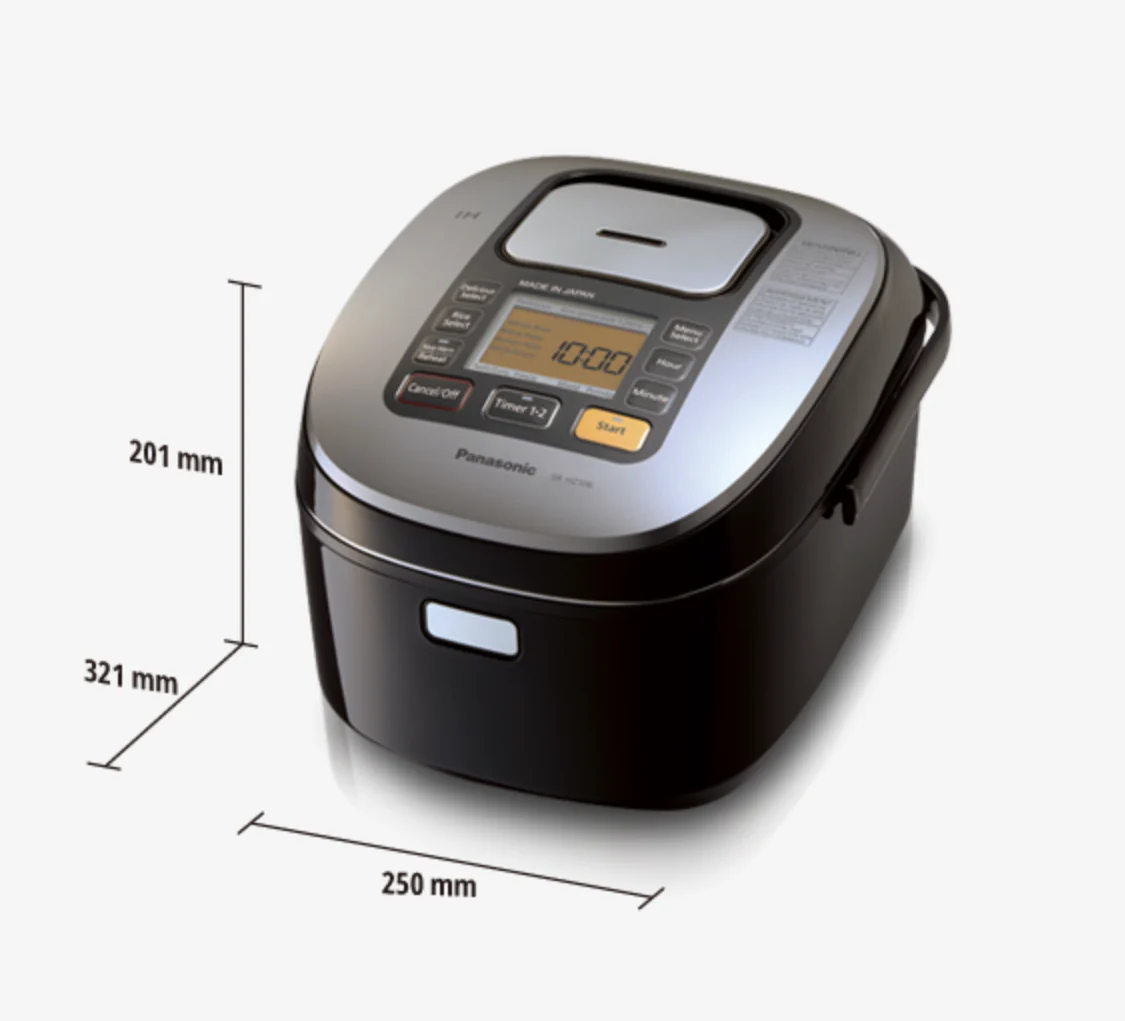 Panasonic Rice Cooker |SRHZ106K| 5.5-cup, multi-function with Induction Heating & 7-layer inner pot - Inhomebuy