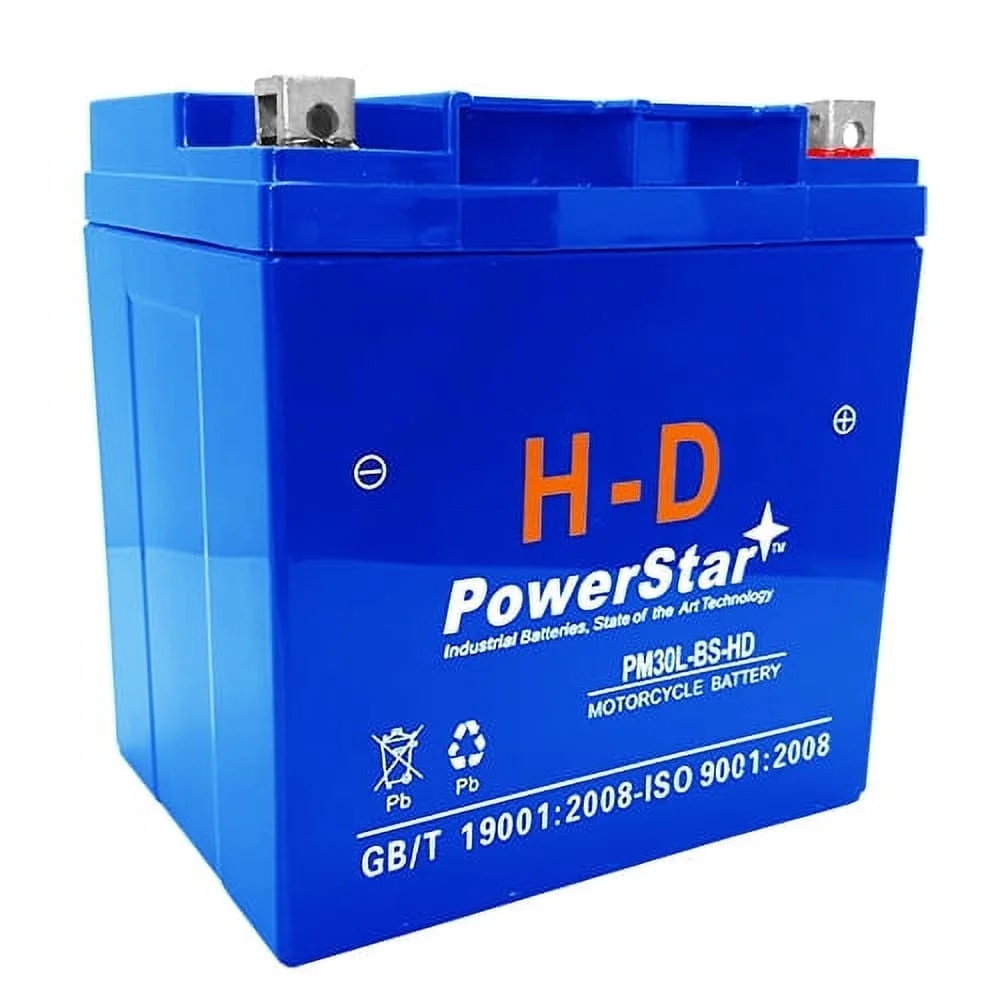 PowerStar Replacement for ETX30LA Group BTX30L AGM Ready-To-Ride Power Sport Battery 380 CCA - Inhomebuy
