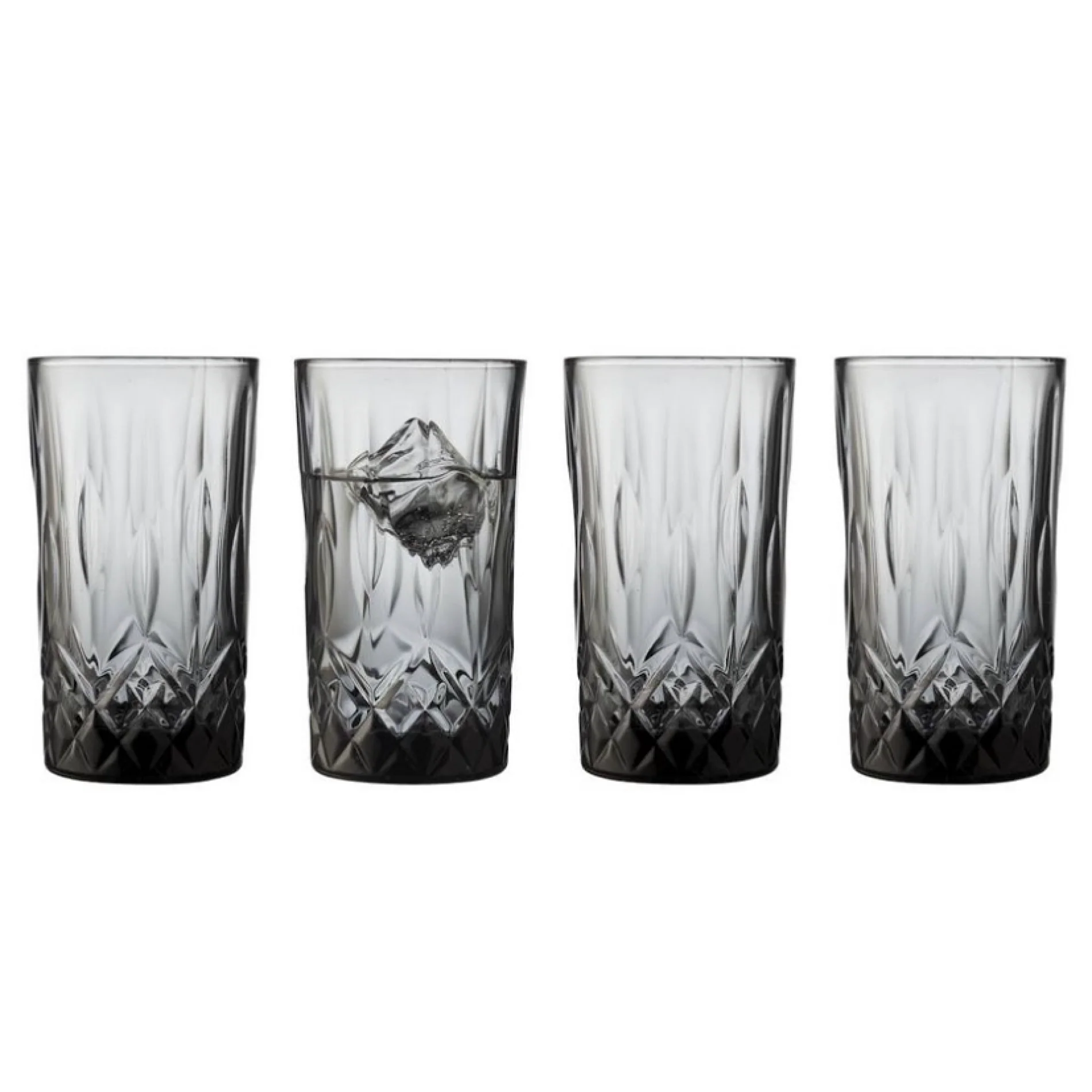 Highball  Sorrento 32cl 4pcs Smoke - Inhomebuy