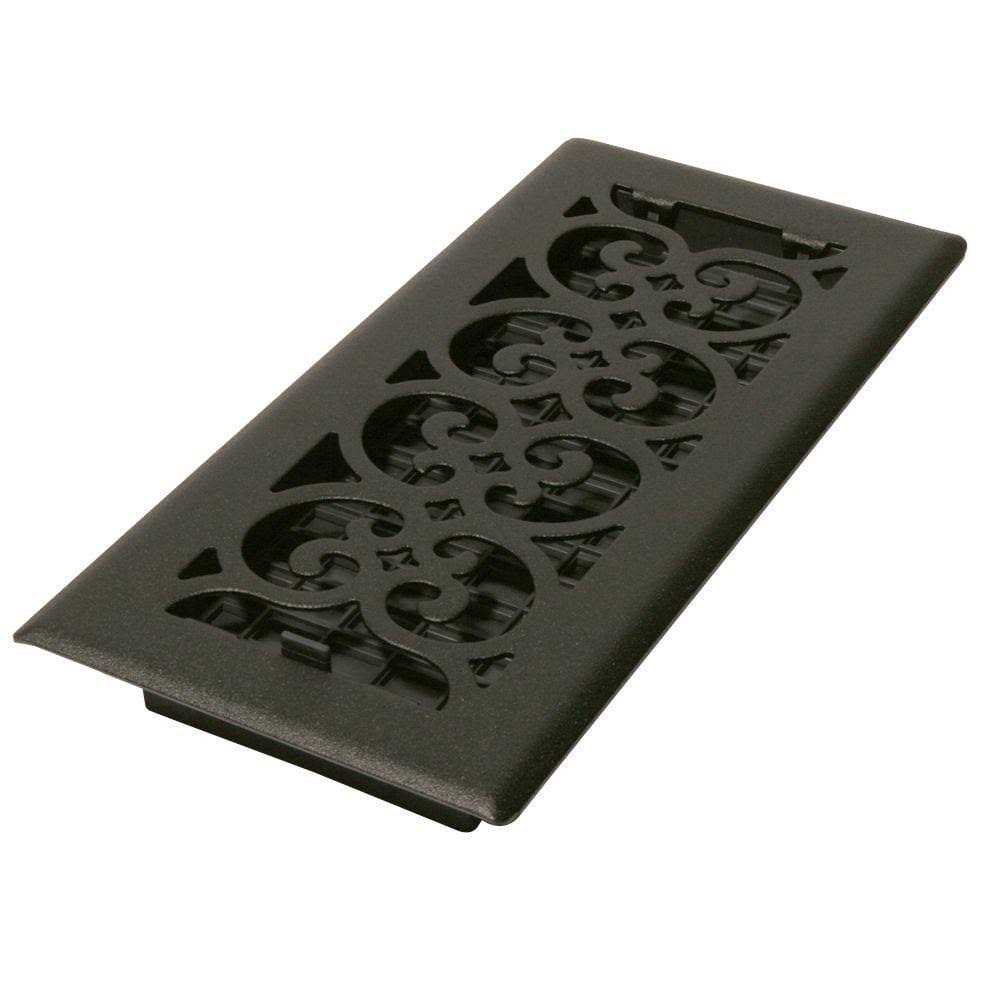 Decor Grates SPH410-NKL-8 Scroll Floor Register - Inhomebuy