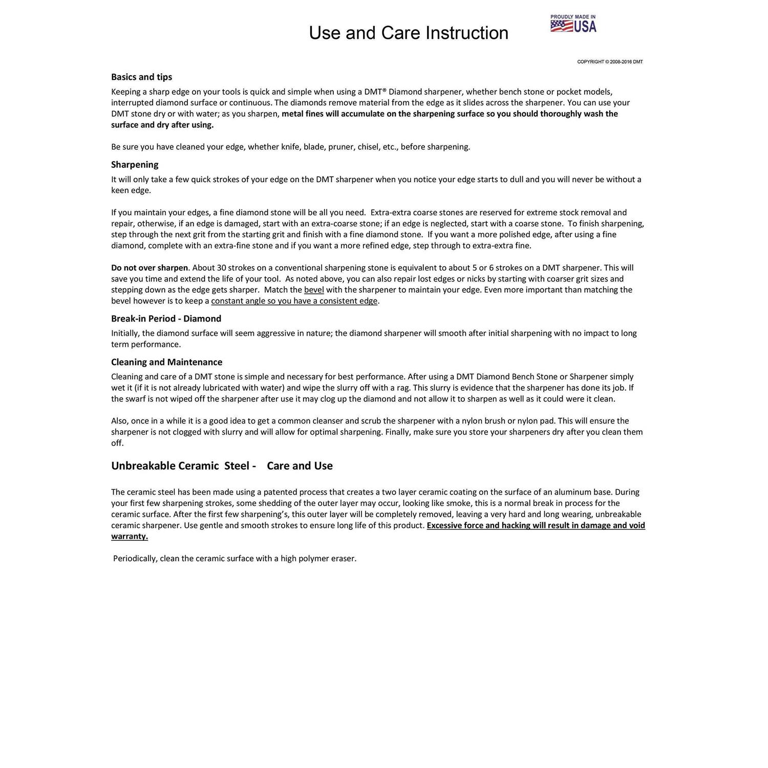 DMT Double Sided Diafold Diamond Sharpener - Inhomebuy