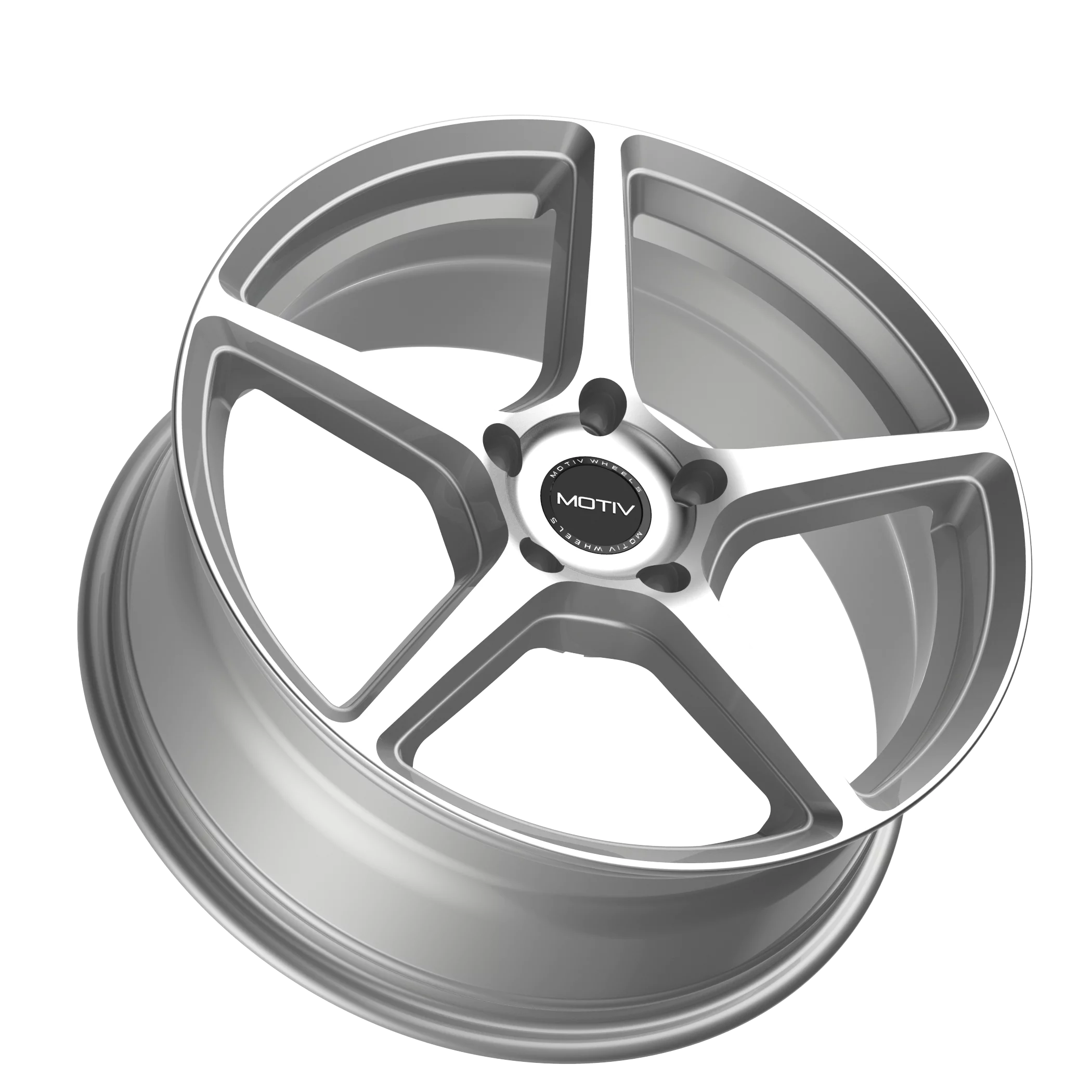 Motiv 16x7.5 5X4.50 433MS Blade Silver Wheel Rim - Inhomebuy