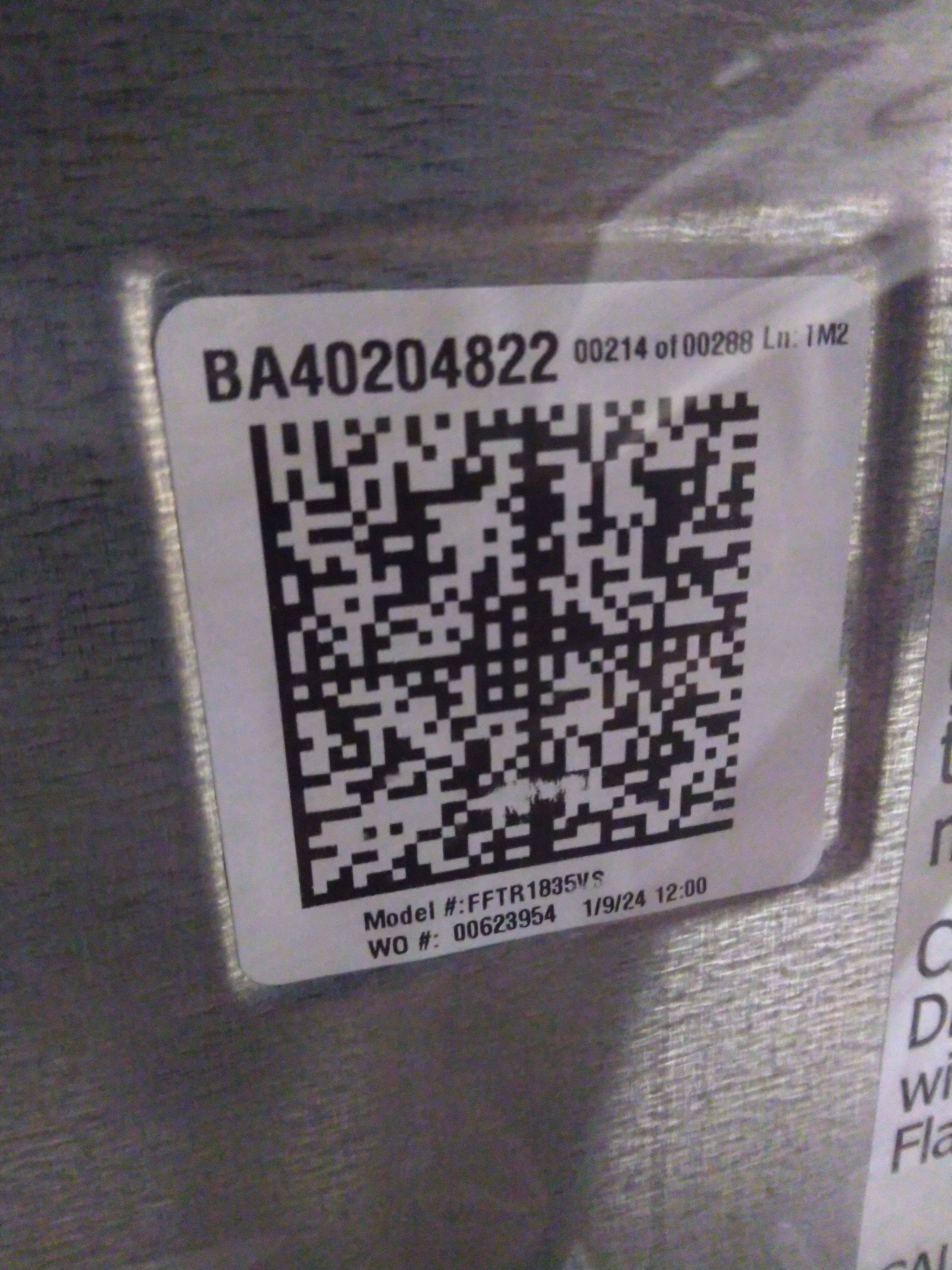 Frigidaire 30in. 18.3 cu. ft. Stainless Steel Top Freezer Refrigerator - FFTR1835VS - Inhomebuy