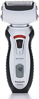 Panasonic Electric Shaver: rechargeable, 3-blade wet/dry, LCD screen, silver & black | ESRT51S - Inhomebuy