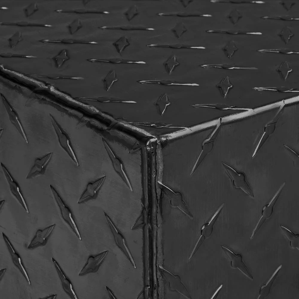 30” Aluminum Truck Tool Box with Lock Trailer Pickup Underbody Truckbed Storage, Black - Inhomebuy