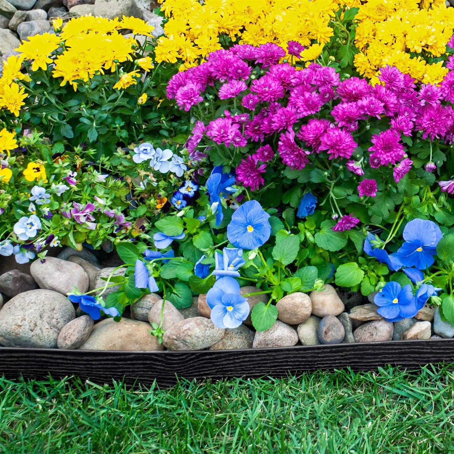 EasyFlex Plastic No-Dig Landscape Edging Kit - Inhomebuy