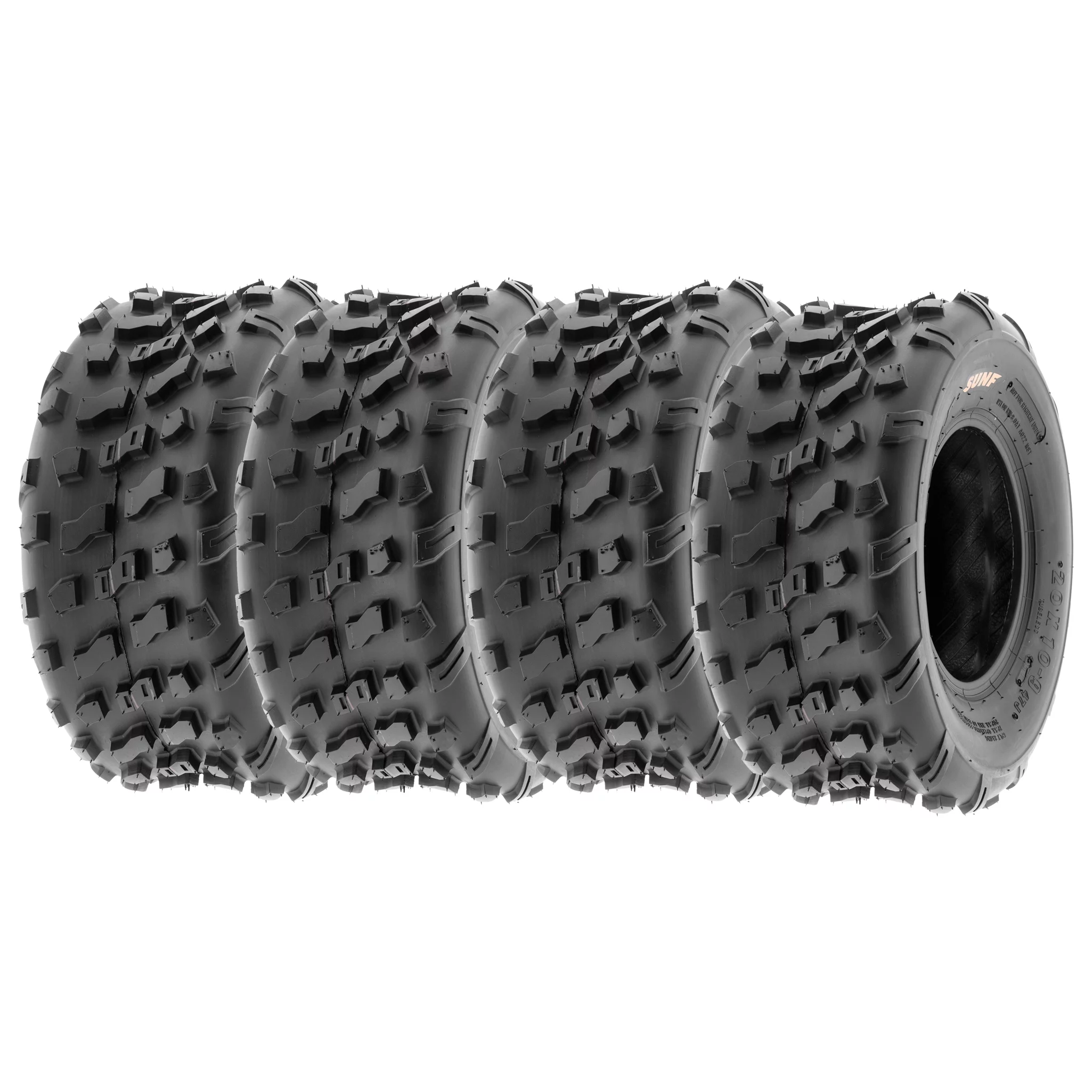 SunF Set of 4 ATV Tires A022 20x10-9 20x10x9 4 PR - Inhomebuy